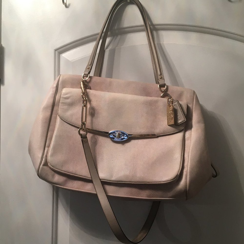 NWT 25236 Coach Madeline Lizard Satchel